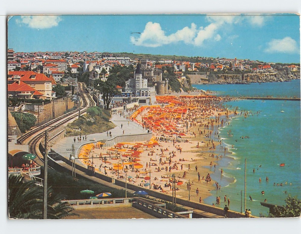 Postcard Partial View Sunny Coast Estoril Portugal