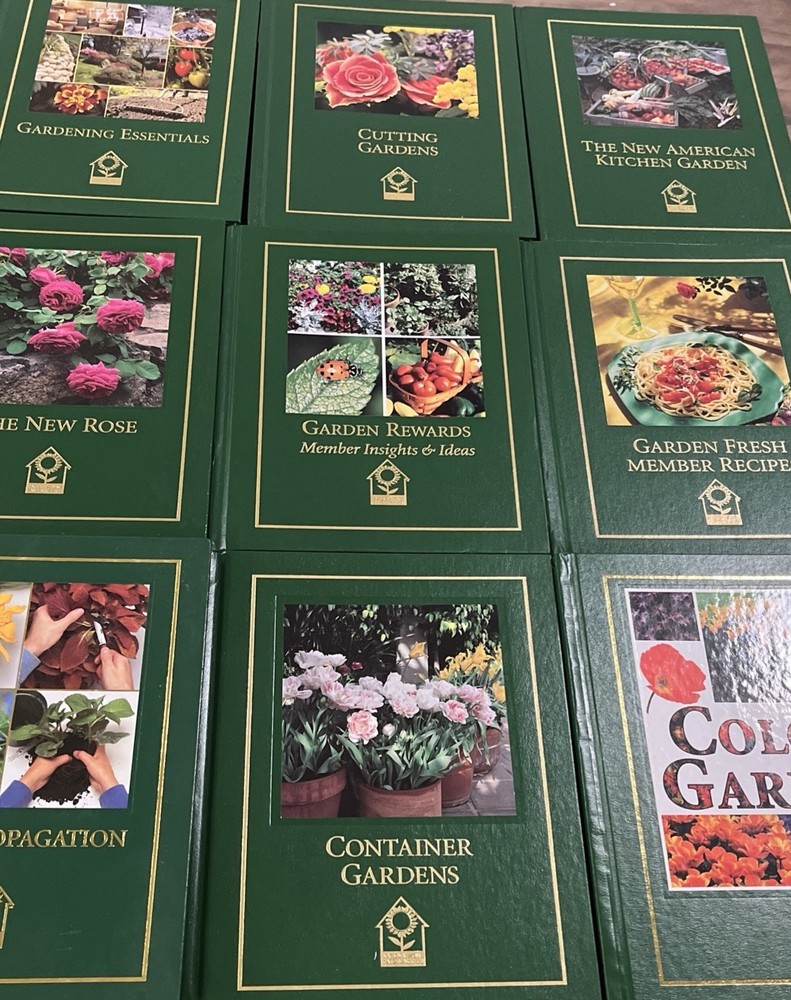 National Home Gardening Club NHGC 18 Hardcover Garden Book Set