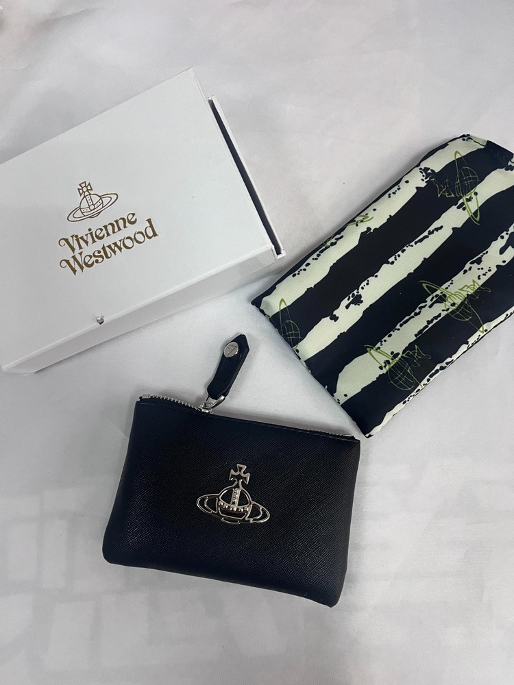 Vivienne Westwood Fashion Zipper Women's Wallet Coin Purse