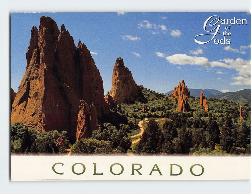 Postcard Garden Of The Gods Colorado Springs Colorado USA