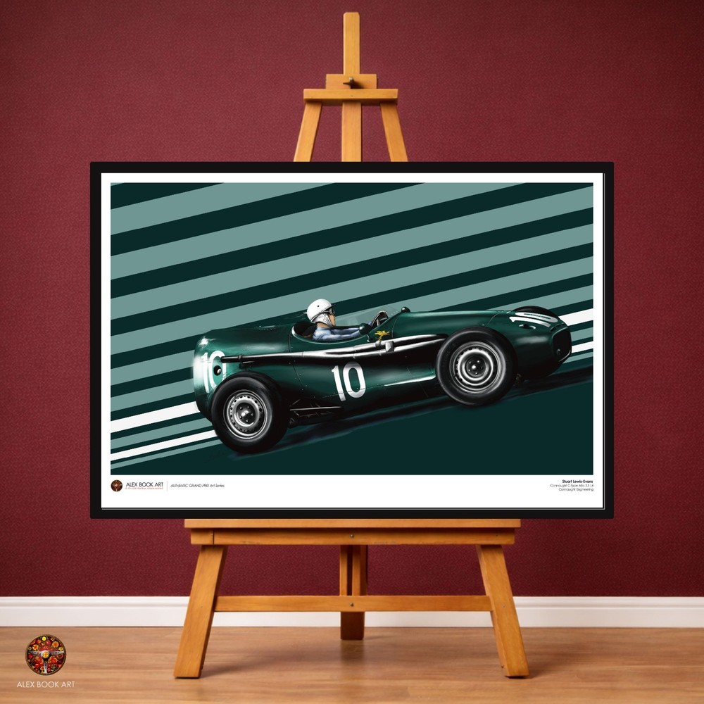 Formula 1 Fine Art Print - Stuart Lewis-Evans Connaught - Motorsport Wall Decor