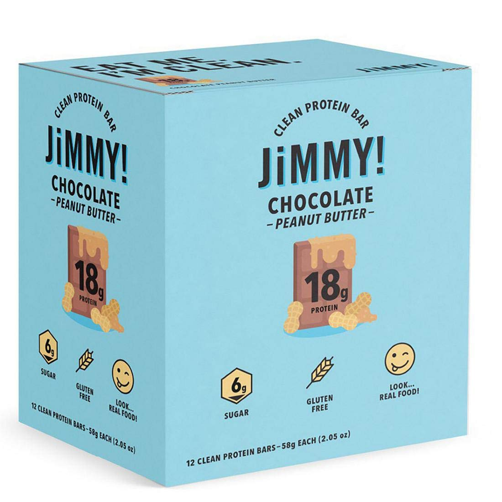 Jimmy'S! Functional Protein Bar - Chocolate Peanut Butter - 12 Count - 18G of Pr