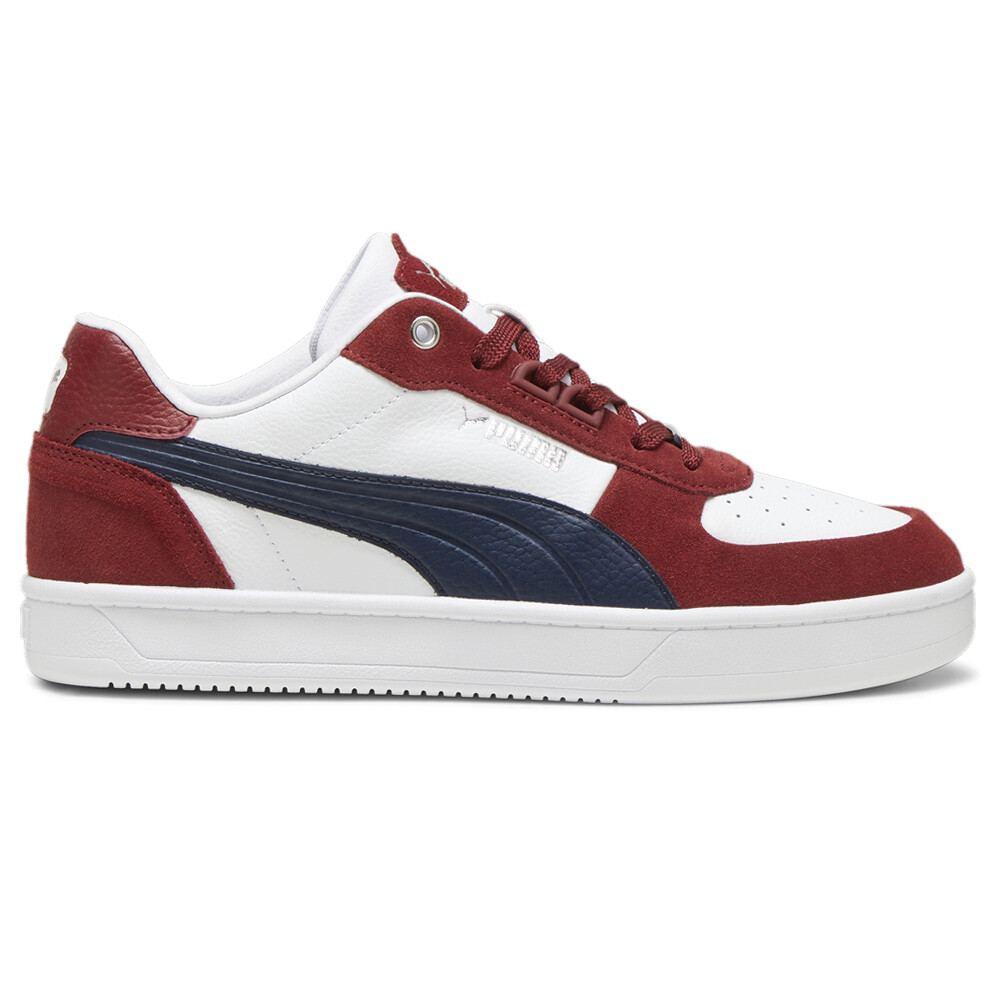 PUMA Caven 2.0 Lux Sd Lace Up  Mens Red Sneakers Casual Shoes 39508005