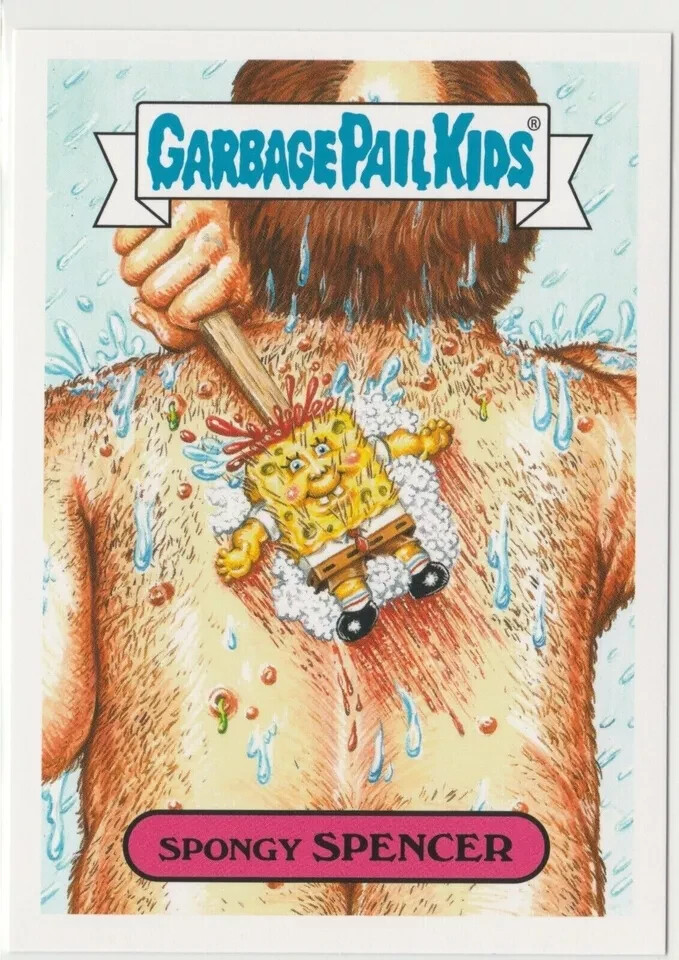 Spongy Spencer #5b Garbage Pail Kids GPK 2016 Prime Slime Trashy TV Card