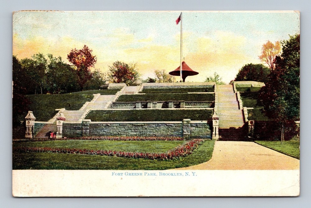 Fort Greene Park Brooklyn NY Vintage Postcard Early 1900s Scenic View