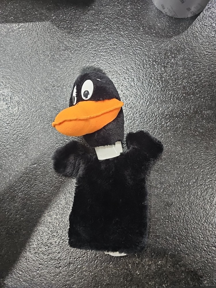 Vintage 1993 Daffy Duck Hand Puppet Warner Bros Looney Tunes The 24k Company 10