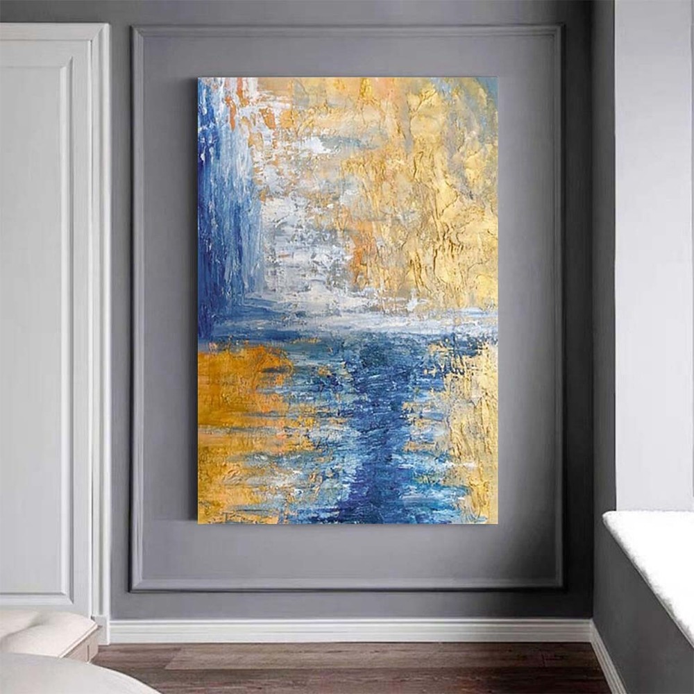 Handmade Oil Painting Abstract Texture Decoration Poster Wall Artwork Canvas