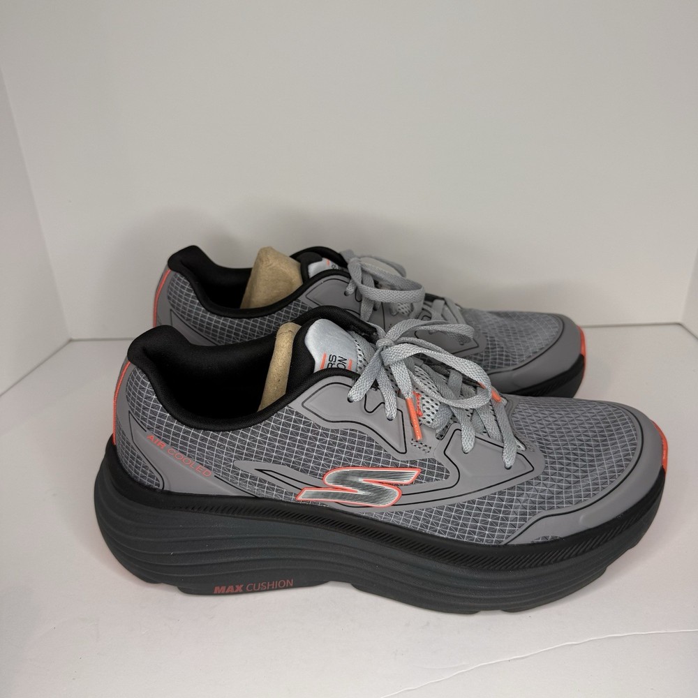 Skechers Men Shoe Max Cushion Running Size 8.5 Charcoal Comfort Cushion 220615