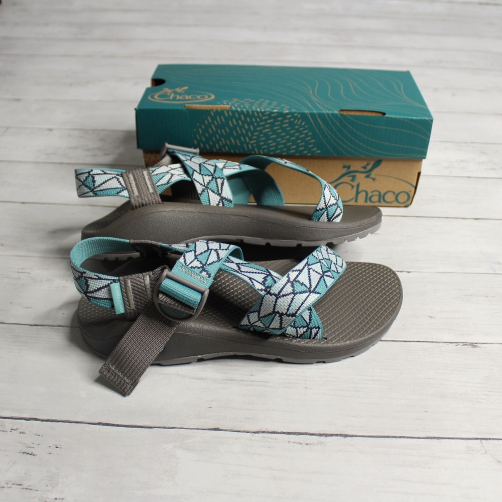 Chaco Womens Mega Z Cloud Sport Sandals Size 10 Blue Gray