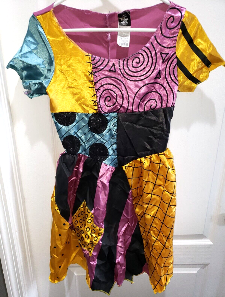 Nightmare Before Christmas Girls XL 14/16 Costume with Wig & Arm Covers