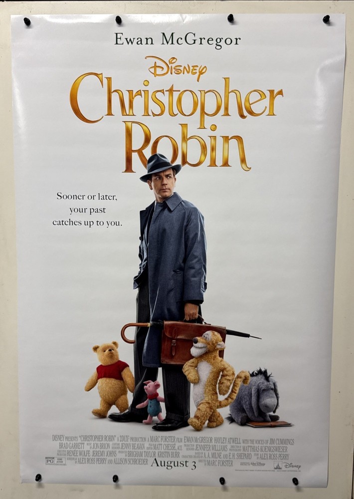 2018 Disney's Christopher Robin Original One Sheet Rolled D/S Movie Poster 27X40
