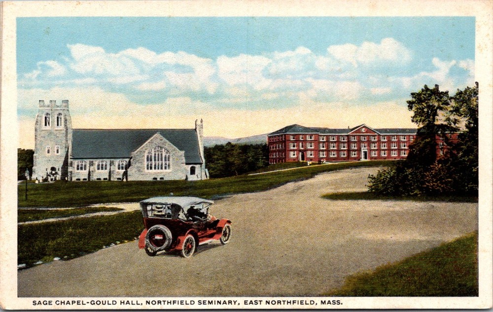 East Northfield MA, Seminary Buildings, Grounds, Massachusetts Vintage Postcard