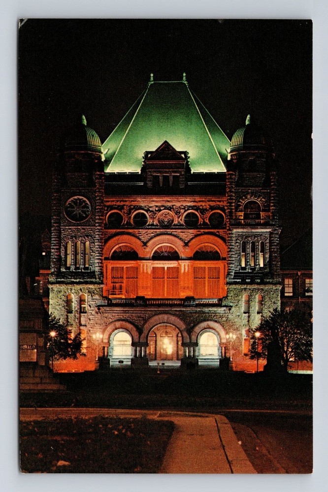 Toronto Ontario-Canada, Provincial Parliament Building, Vintage Postcard
