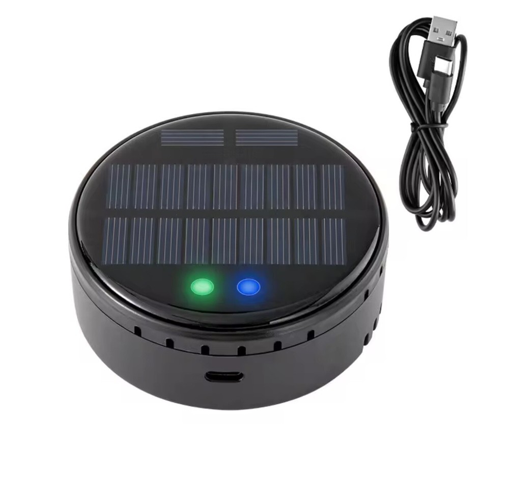 Solar USB Powered Mini Car Air Purifier Odor Eliminator For Smoke, Food And Pets