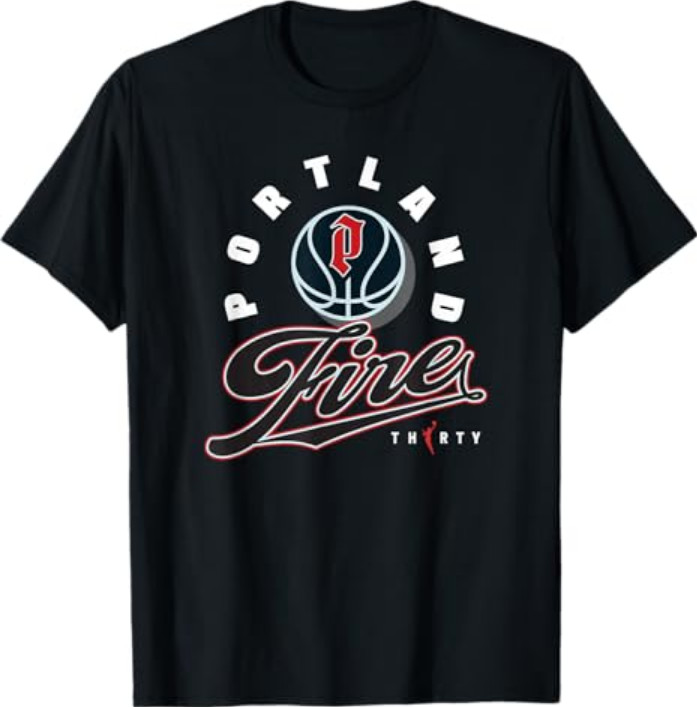 WNBA 30th Anniversary Boardwalk Portland Fire T-Shirt