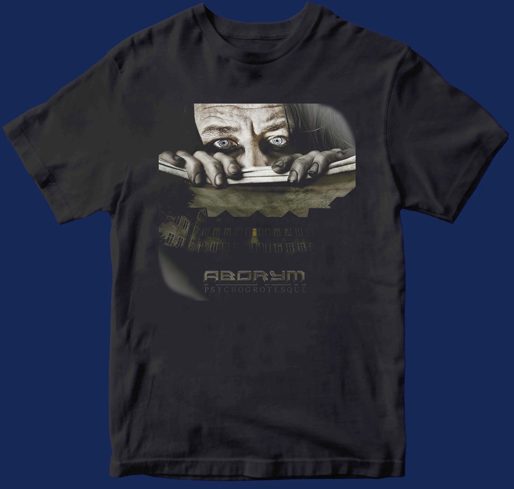 Psychogrotesque Album Cover Sticker Aborym Black Size S-4XL Tee Unisex