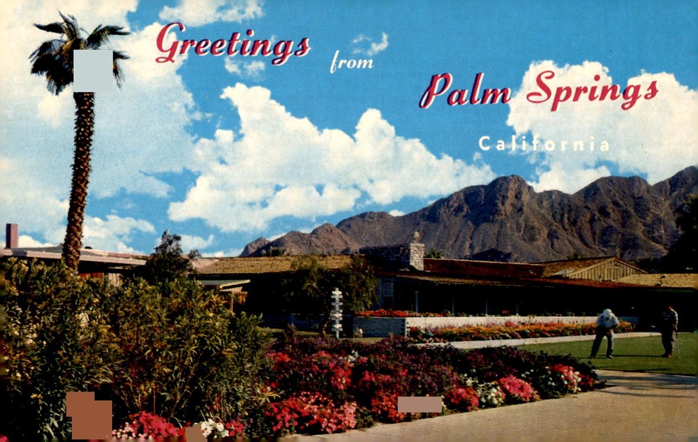 Thunderbird Country Club, Palm Springs Celebrities, 1950s Golf Scene Postcard