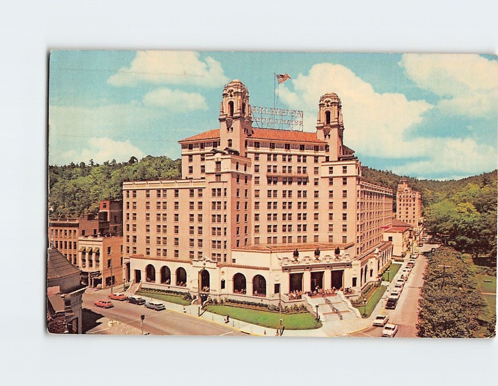 Postcard The Arlington Hotel Hot Springs National Park Arkansas USA