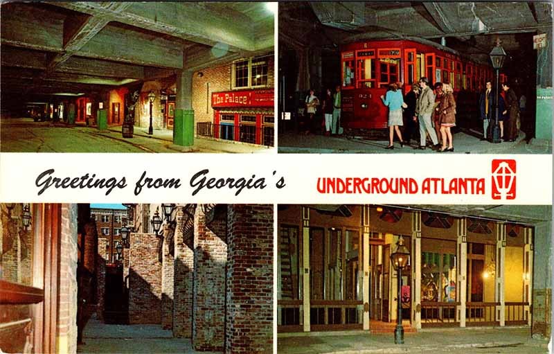 Postcard HISTORICAL SCENE Atlanta Georgia GA m/09 AO2131