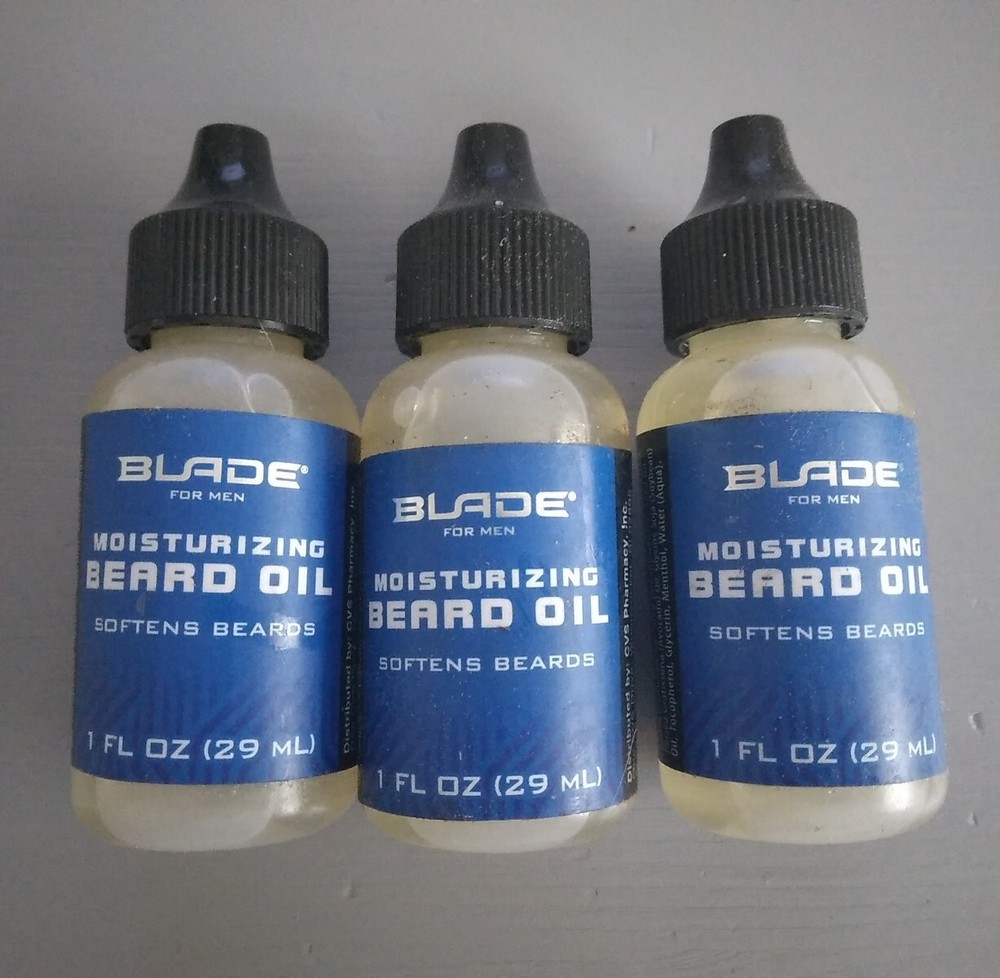 3 Pack Men's Hydrating Beard Oil - Moisturizing 1 Oz Each