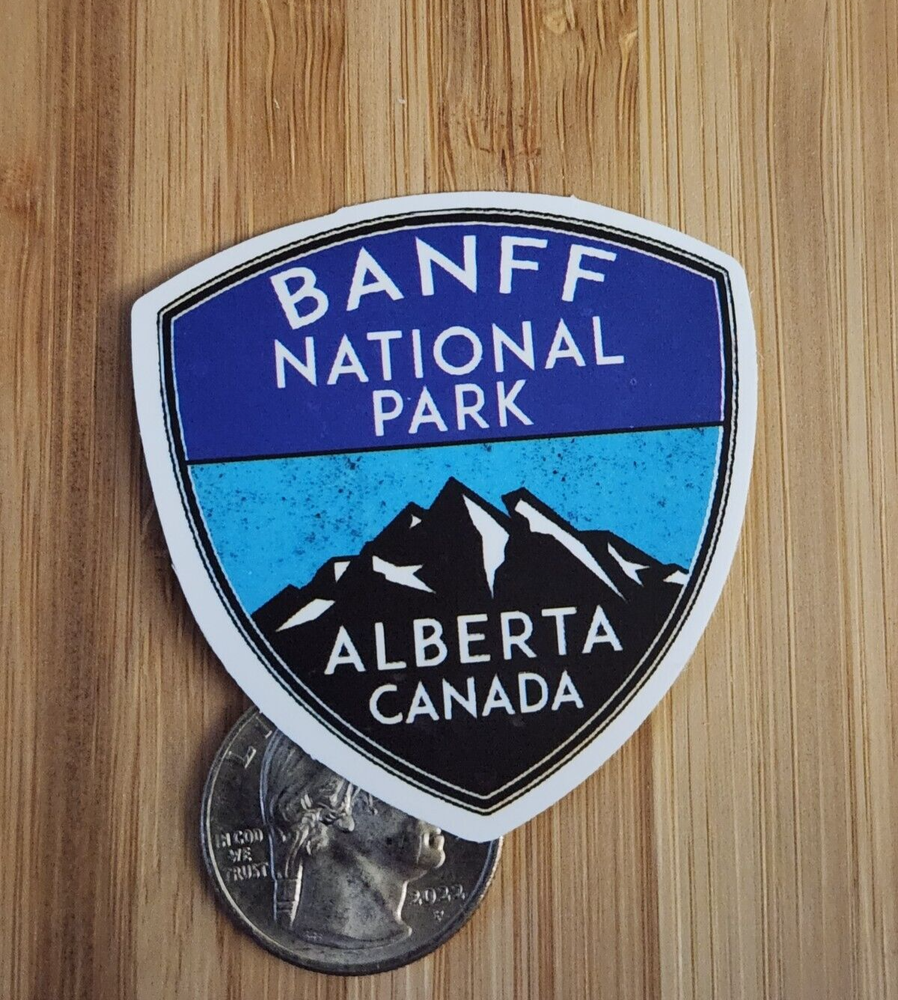 Banff National Park Sticker Alberta Canada Camping Hiking Rocky Mountains Decal