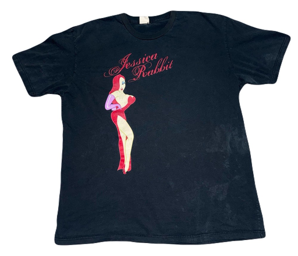 Rare Vintage 90s Jessica Rabbit Roger Rabbit Movie Promo Sexy Shirt Size XL