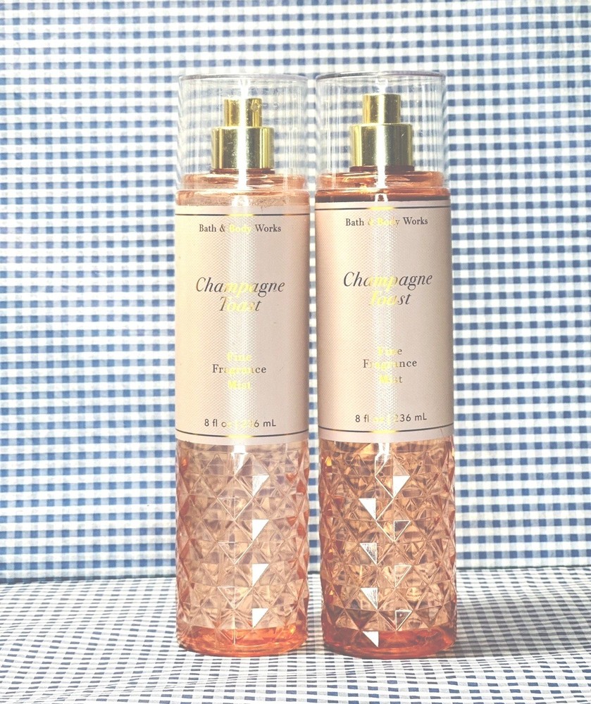 Bath & Body Works Champagne Toast Body Mist 8 fl oz - Set of 2, Brand New!