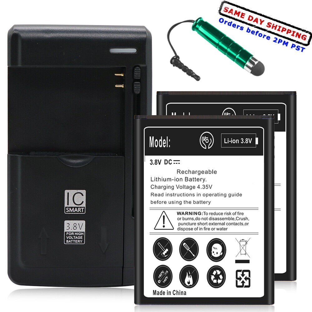 High Capacity 2x 4720mAh Battery Charger for AT&T Samsung Galaxy Express 3 J120A