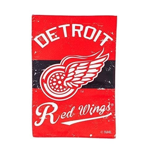 Detroit Red Wings Premium 2-Sided Garden Flag Banner, Vintage Design, Retro...