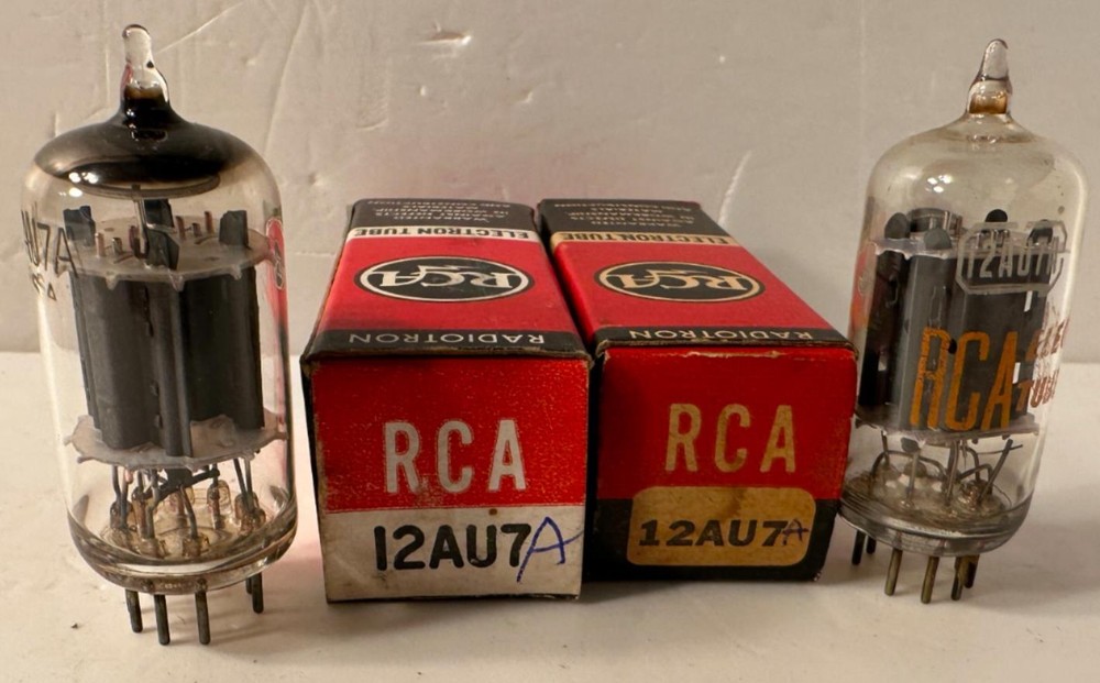 RCA 12AU7A Vacuum Radio Audio Amplifier Tube Lot of 2