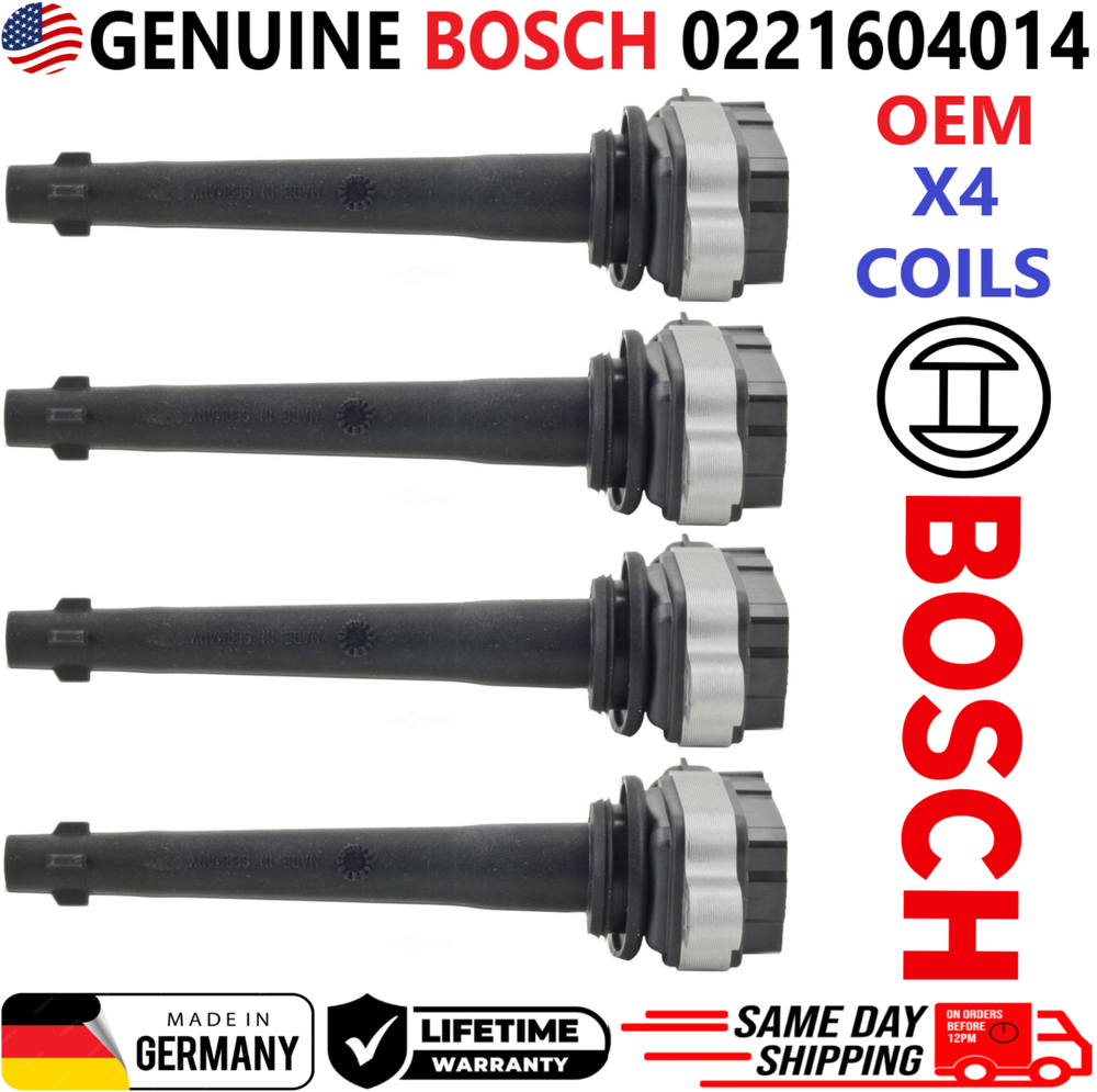 GENUINE BOSCH Ignition Coils For 2007-2012 Nissan Sentra 0221604014, 22448-ED800