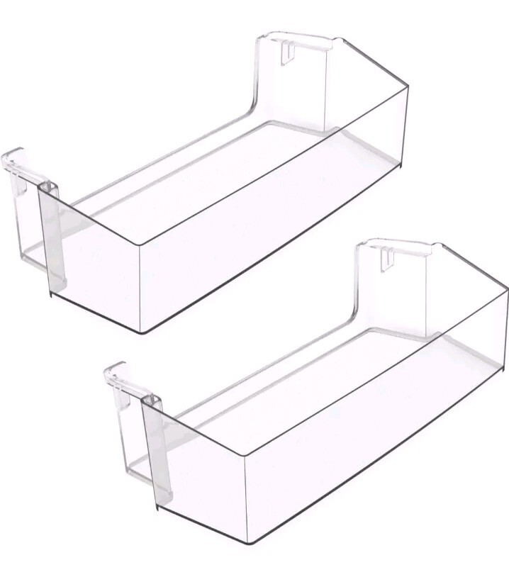 Whirlpool Refrigerator Door Bin Replacement CYL-W11239961 2-Pack Clear