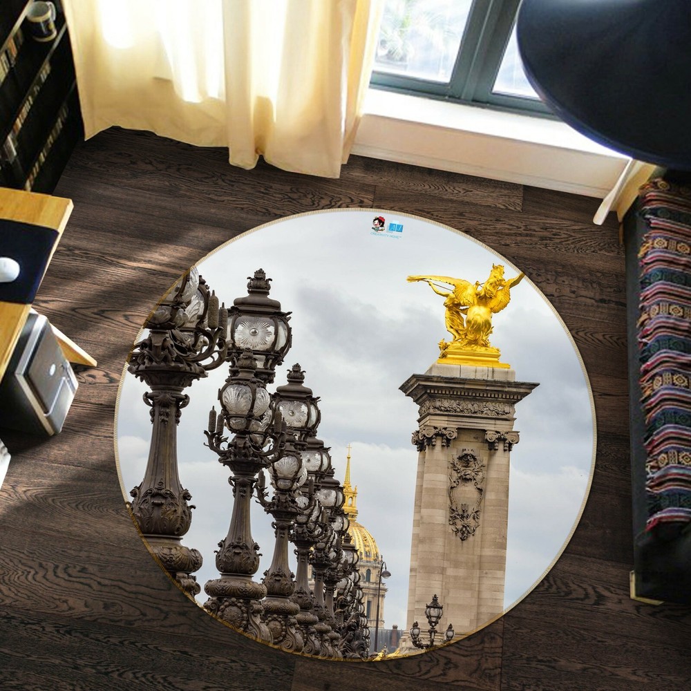 3D Grey Building Statue NAO4163 Game Rug Mat Elegant Photo Carpet Mat Fay