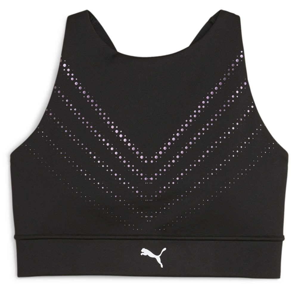 PUMA Pwr Ultraform Graphic Sports Bra Womens Black Athletic Casual 52505101