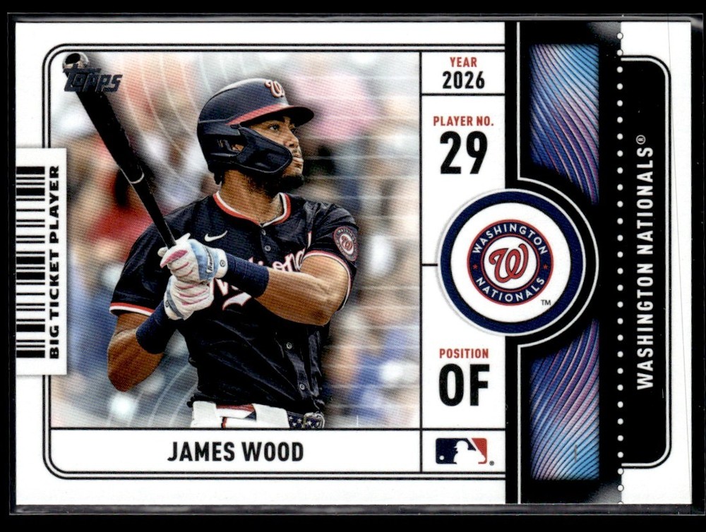 2026 Topps Series 1 Big Ticket Players James Wood Washington Nationals #BTP-15