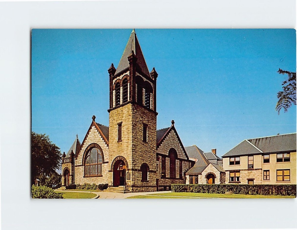 Postcard St. John's Methodist Church Watertown Massachusetts USA