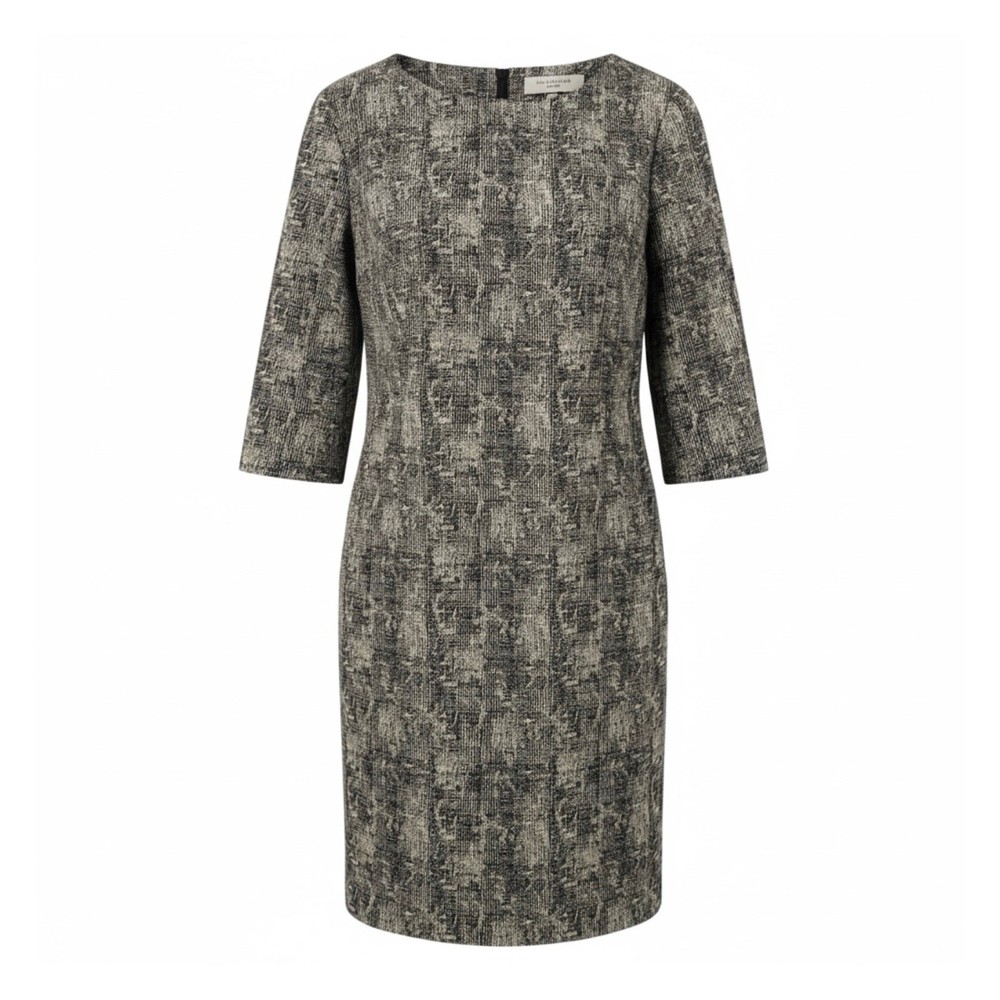 EUC $245 MM LaFleur Etsuko Sheath Dress Crackle Print 10 *missing belt*