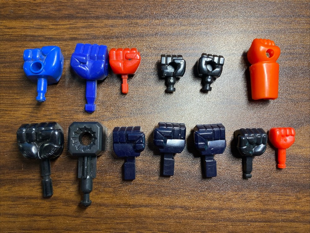 LOT of 13 FISTS Popy Bullmark Takrara Takatoku Transformers JAPAN VINTAGE
