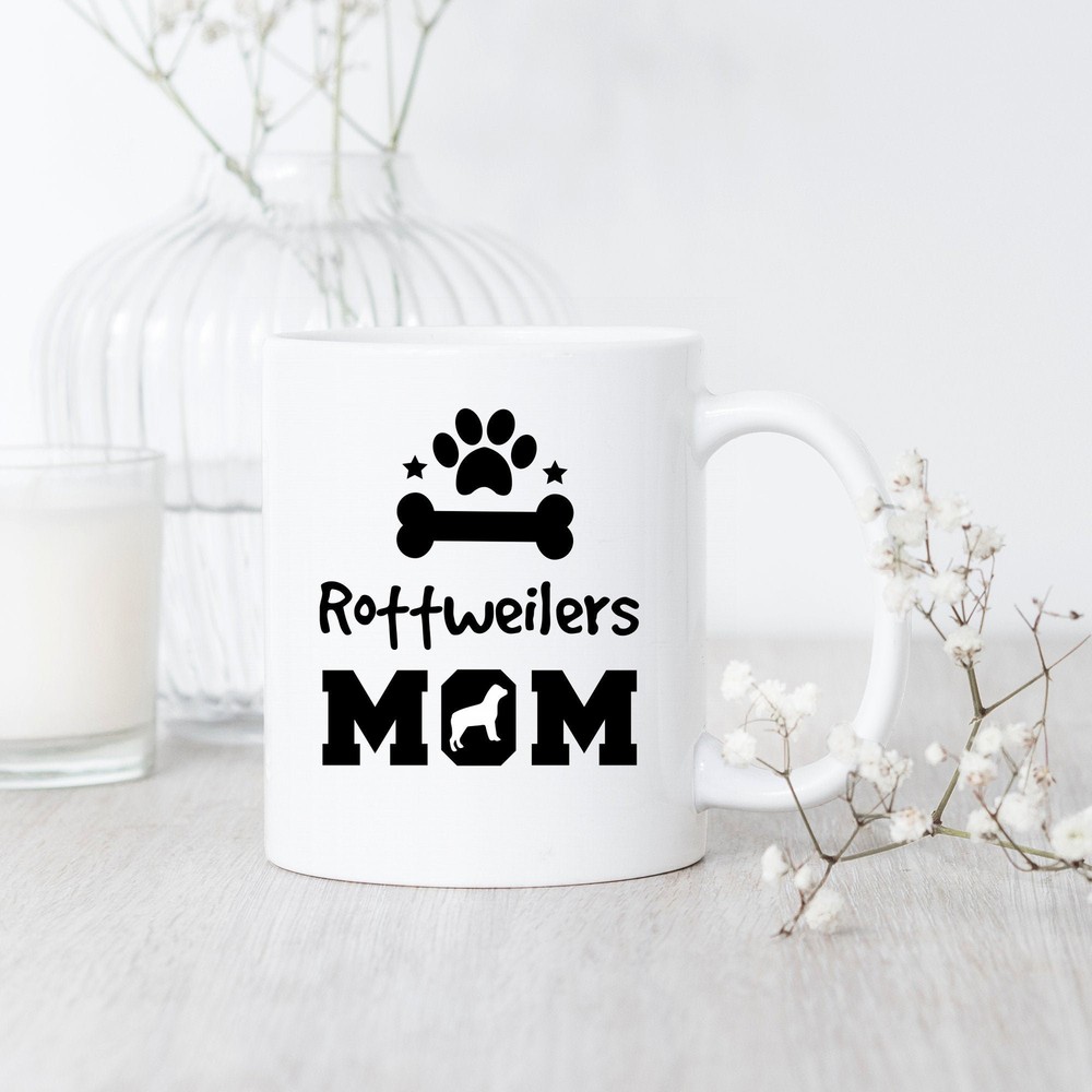 Rottweiler Mom Mug Rottweiler Coffee Mug Rottweiler Lover Gift Funny Rottweiler