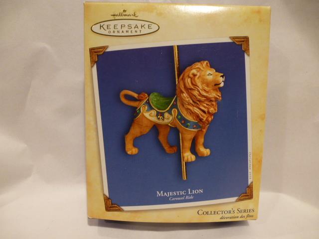 Hallmark Majestic Lion Special Edition Carousel Ride Series Ornament 2004 EUC