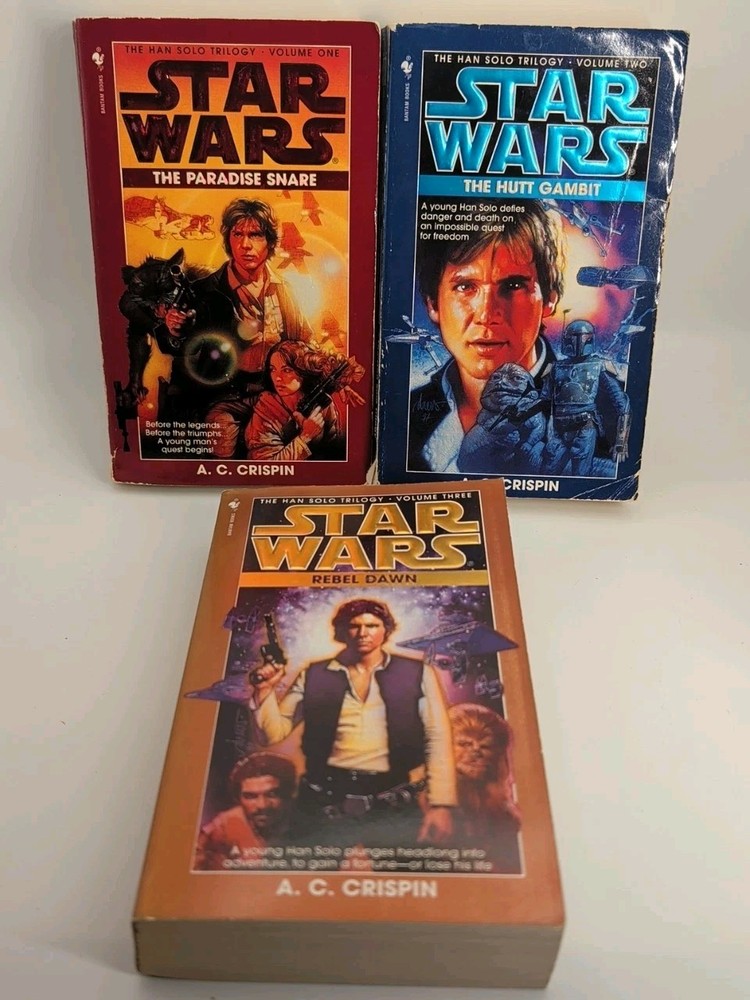 Star Wars Han Solo Trilogy Vol 1-3 Complete Paperback Book Set Crispin