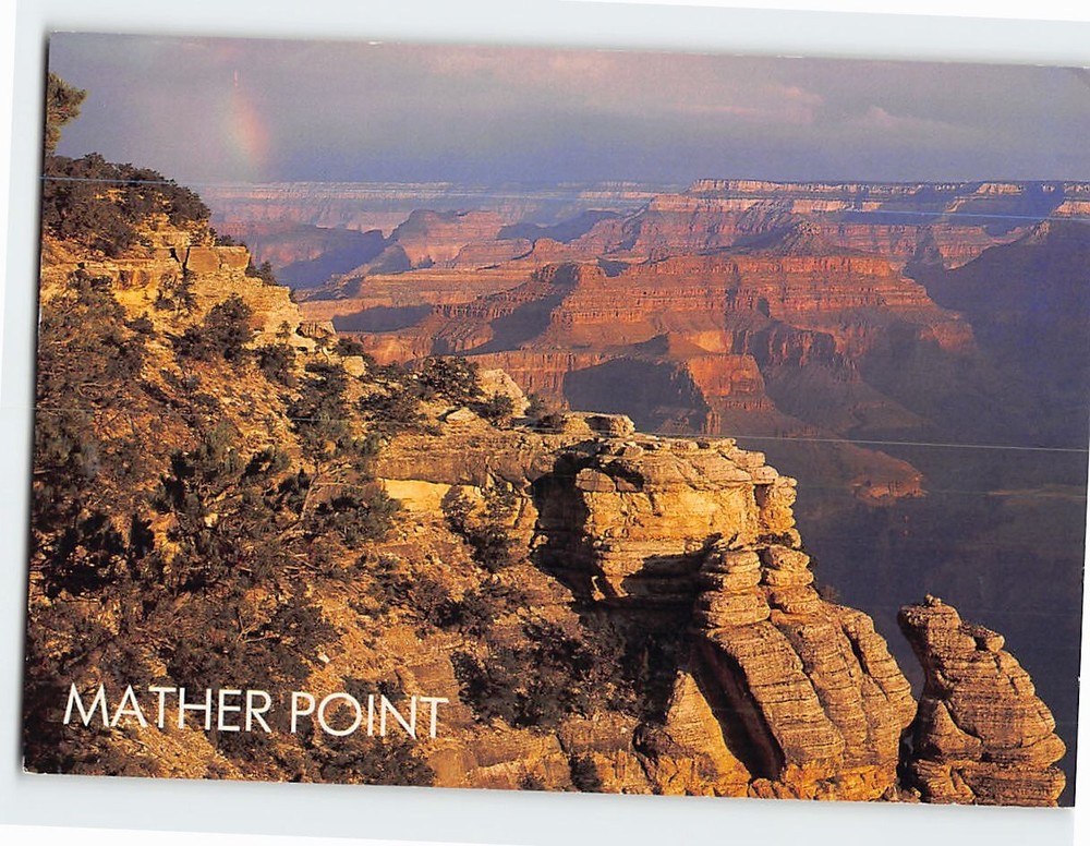 Postcard Mather Point Grand Canyon National Park Arizona USA
