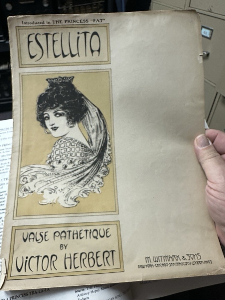 Estellita, Valse Pathetique By Victor Herbert. 1915 Witmark & Sons Sheet Music