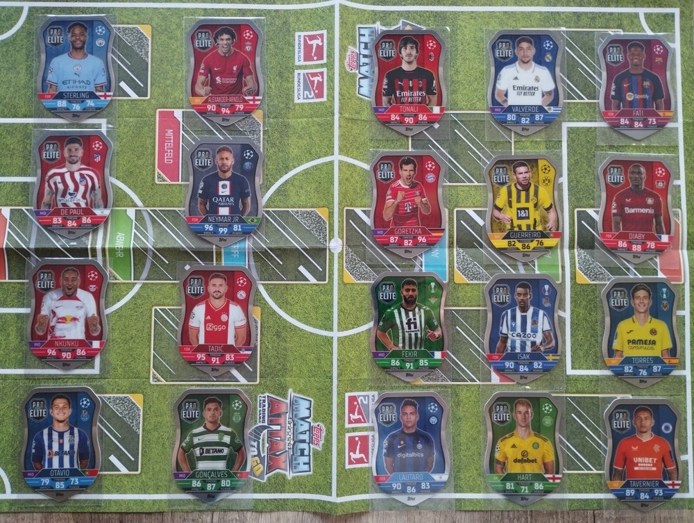 Topps Match Attax UCL 2022/23 PRO ELITE SHIELD CHROME 💥 FULL SET 💥 SH1:SH20 💥