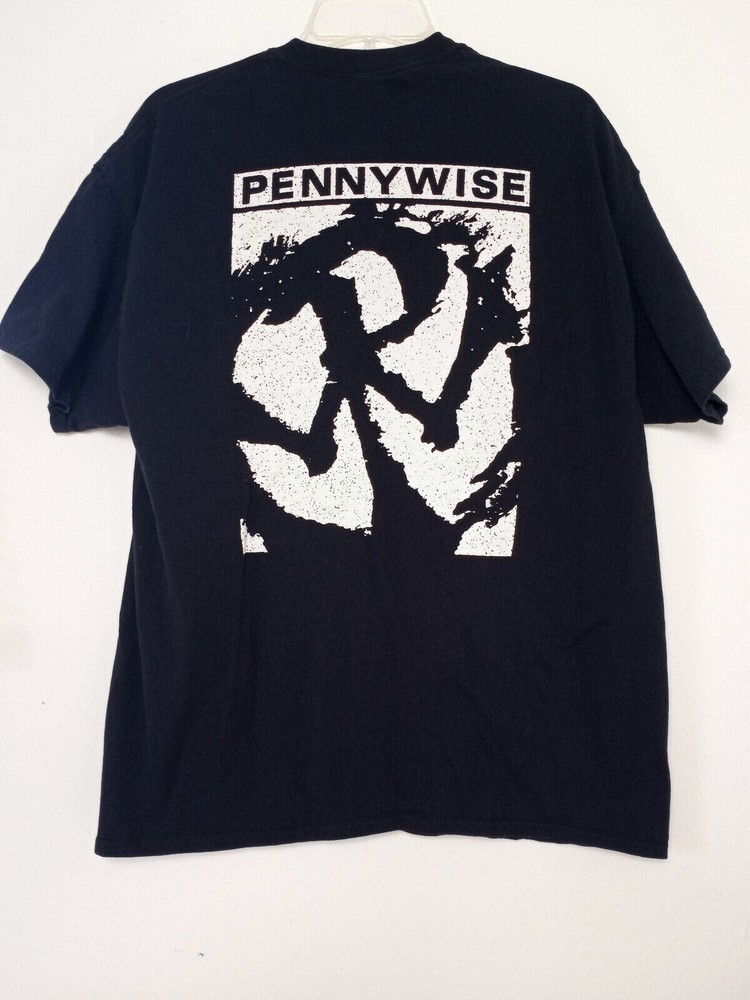 Vintage Pennywise Band Black one Sided T-Shirt All size S-345XL 4HRT54