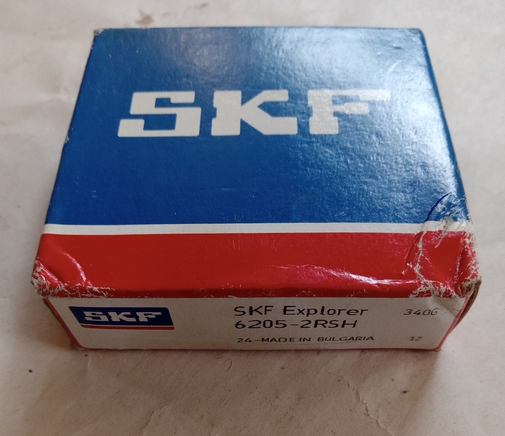 SKF 6205 2RSH Deep Groove Ball Bearing, Rubber Sealed 25x52x15 mm