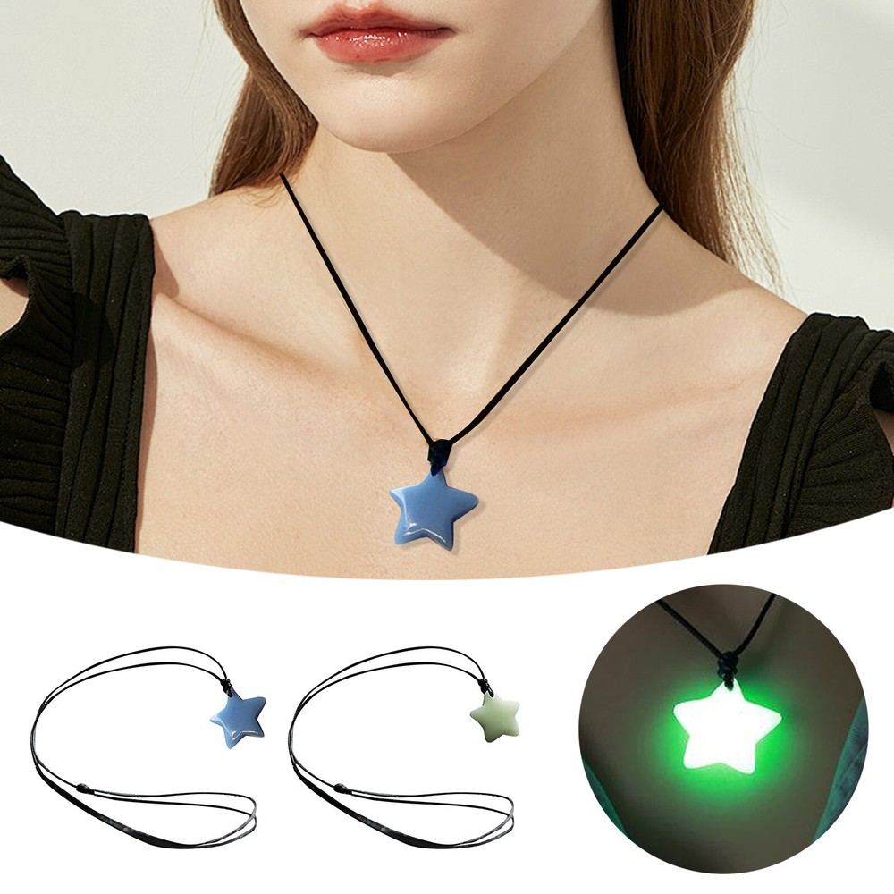 Glow-in-the-Dark Star Pendant Phone Charm & Keychain Jewelry