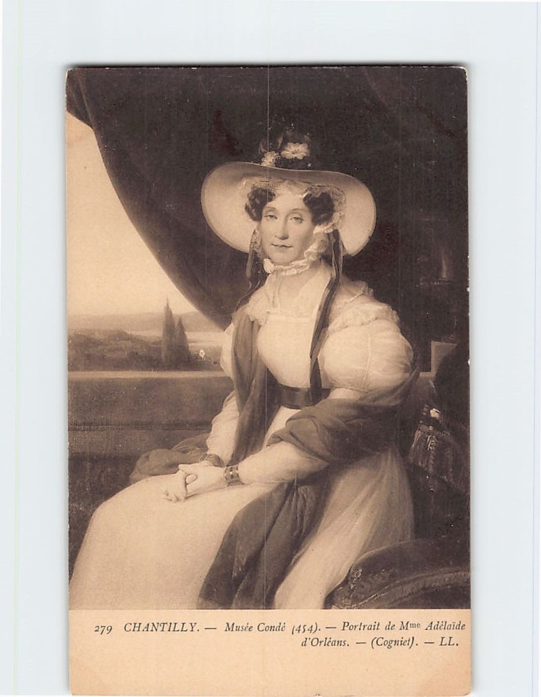 Postcard Portrait de Mme Adelaide d Orléans Musee Conde Chantilly France