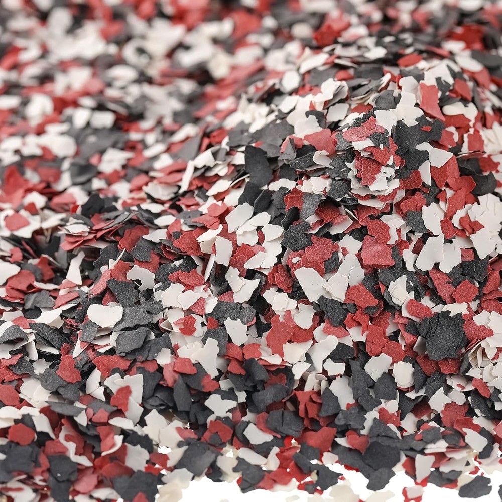 350 G/ 0.77 lb Decorative Color Chips 1 Count (Pack of 1), Red, Black, White