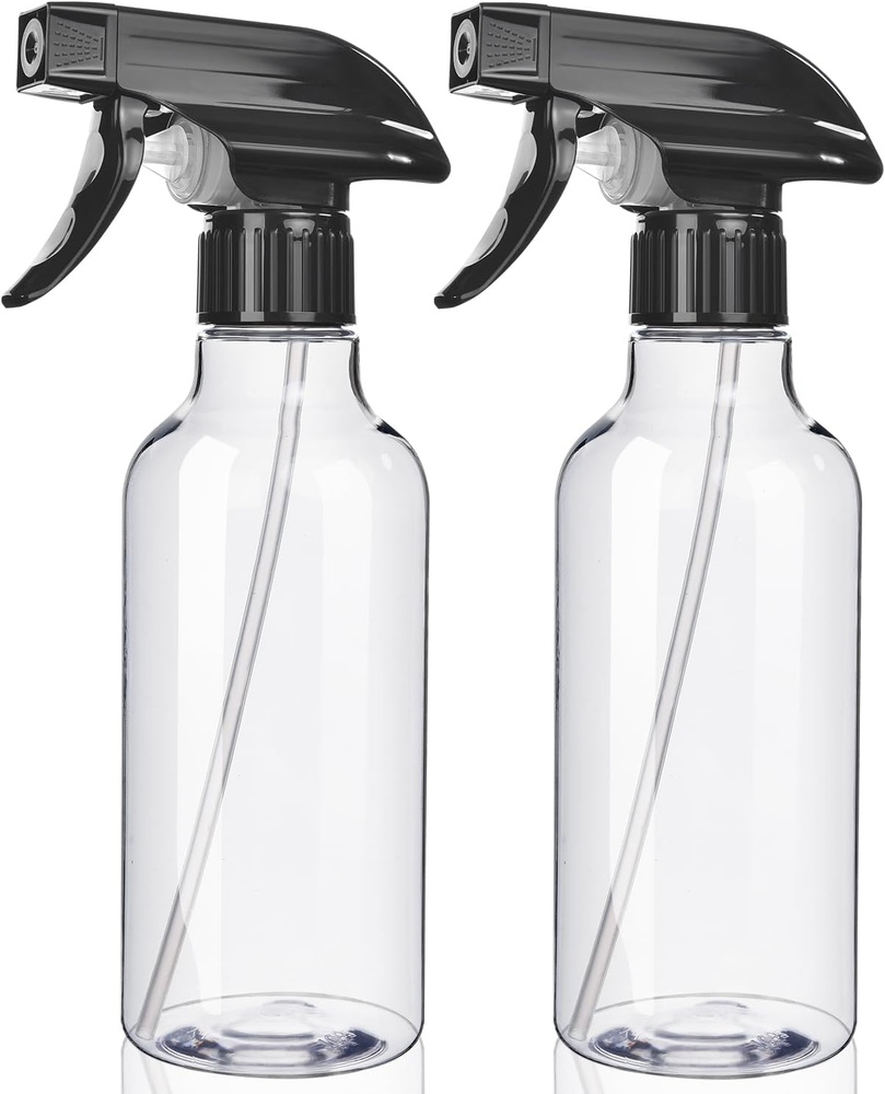 10oz Heavy Duty Spray Bottles 2-Pack - Mist & Stream Water Spra